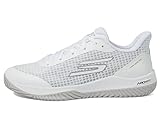 Skechers Viper Court-Athletic - Zapatos de pickleball para mujer con soporte de arco, blanco 2, 37...